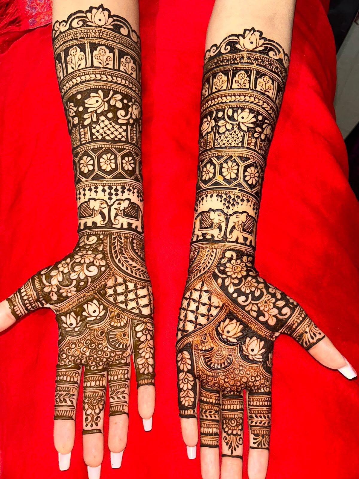 Bridal mehndi design Lucknow